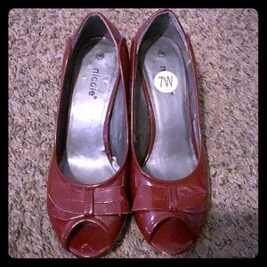 Red heels great for work with a suit.